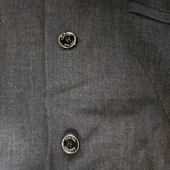 Calvin Klein Women's Gray Stretch Blazer Jacket Size 8 - Picture 7 of 9